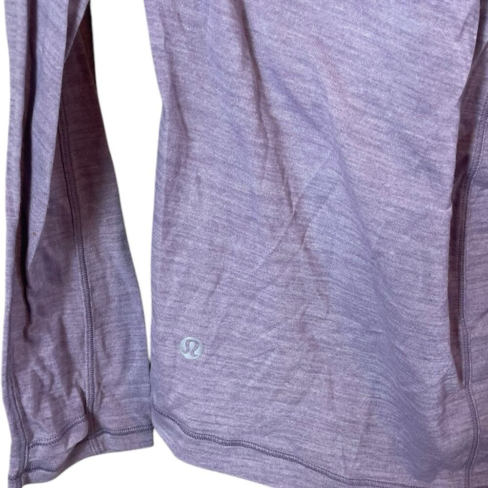 Lululemon Women’s Sz 8 Purple Long Sleeve Top - Picture 4 of 5